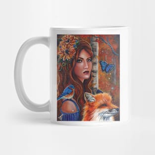 Rhiannon goddess art by Renee L. Lavoie Mug